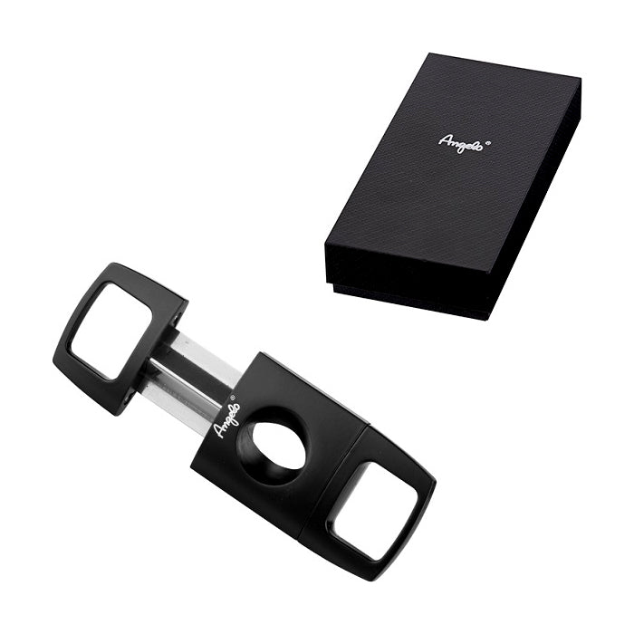 Angelo Premium Sigaar Knipper / Cutter Mat Zwart (Tot Max. 10mm)