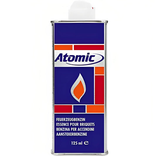 Atomic Benzine Aanstekervloeistof Aanstekerbenzine Fluid Fuel Essence Pour Briquets Easy Valve Kind Veilig 125ml