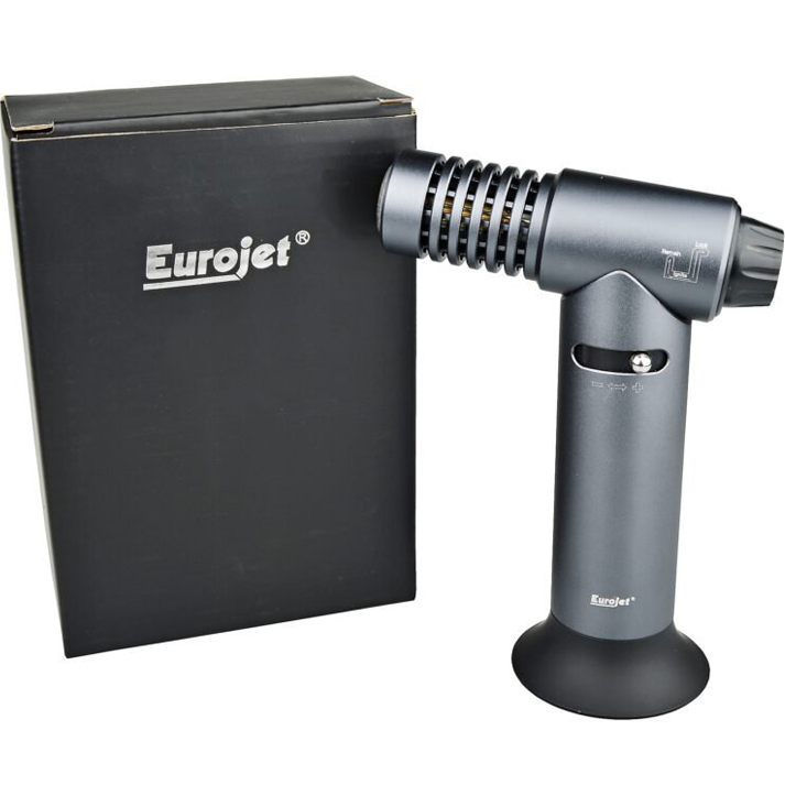 eurojet torch table lighter aansteker single jet flame blue blauwe stormvlam storm vlam bronze grey grijs 270014