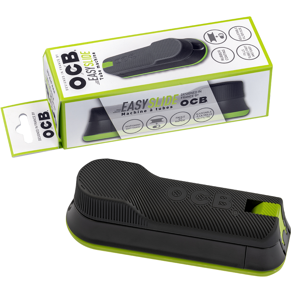 ocb easyslide easy slide tube machine hulzen klik apparaat hulzenstopper regular long verstelbaar adjustable black green