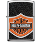 zippo orignineel original windproof harley davidson hd aansteker lighter orange logo benzine biker