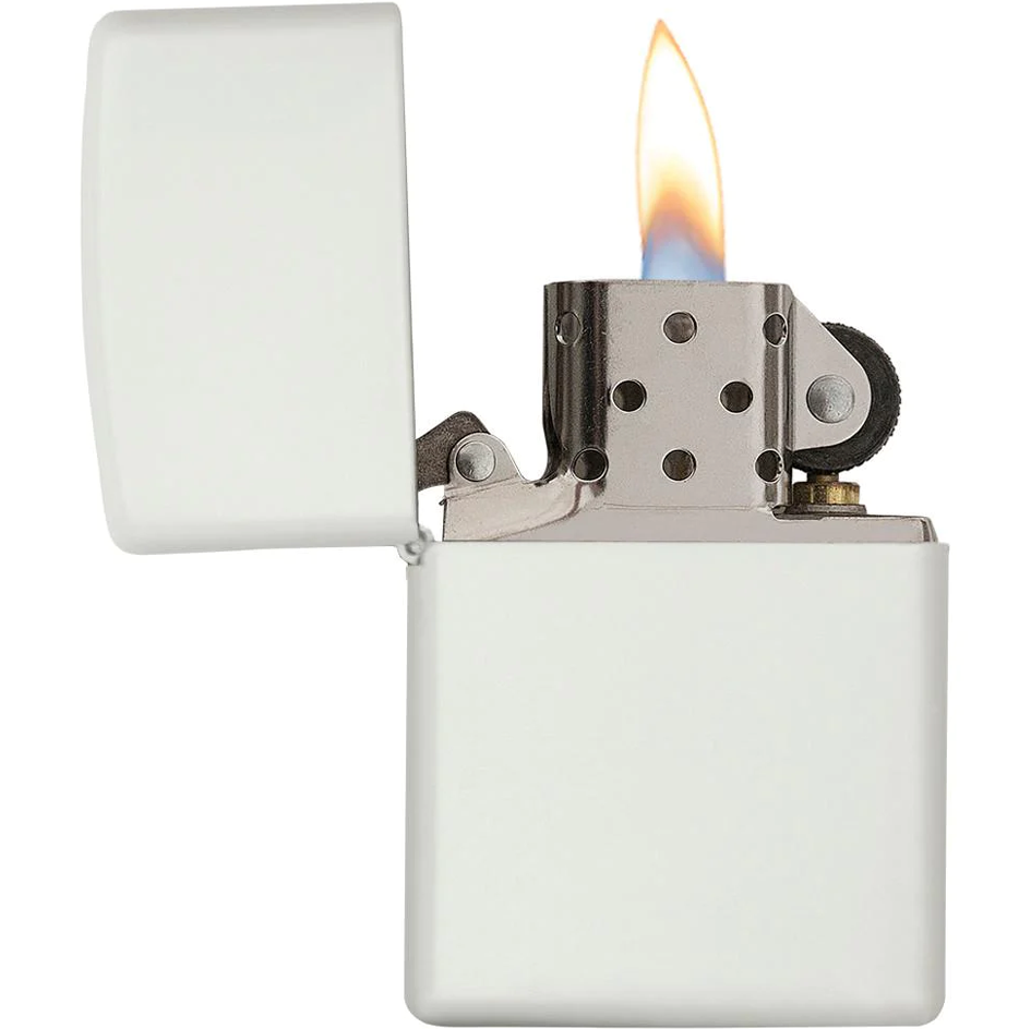 Zippo White Matte Wit Mat Windproof Classic Regular Aansteker Lighter Origineel Genuine Geschenk Gift Kopen