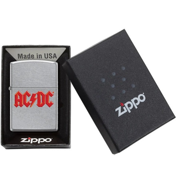 Zippo AC/DC Logo Street Chrome Aansteker