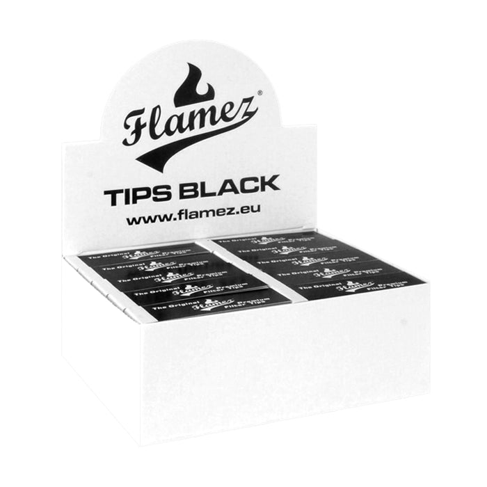 Flamez The Original Premium Papieren Tips Black Display (50 Stuks)