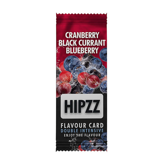 Hipzz Cranberry Black Currant Blueberry Aroma Flavourcard