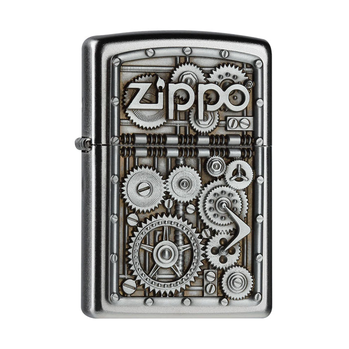 Zippo Gear Wheels 3D Emblem Aansteker