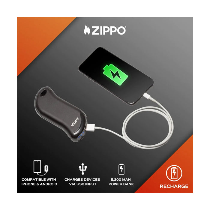 Zippo HeatBank® 9s Oplaadbare Hand Warmer Zwart