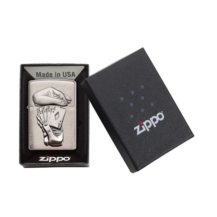 Zippo Trick Poker 3D Emblem Aansteker