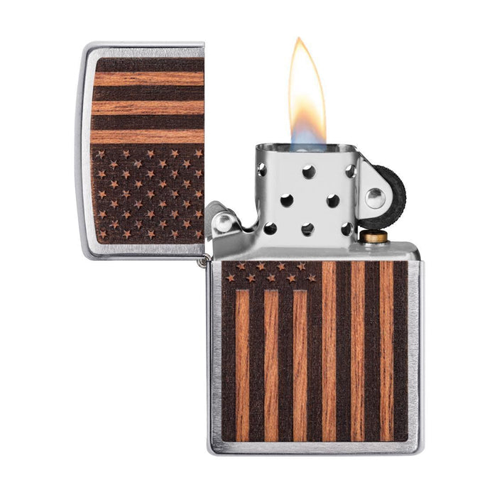 Zippo Woodchuck USA American Flag Aansteker